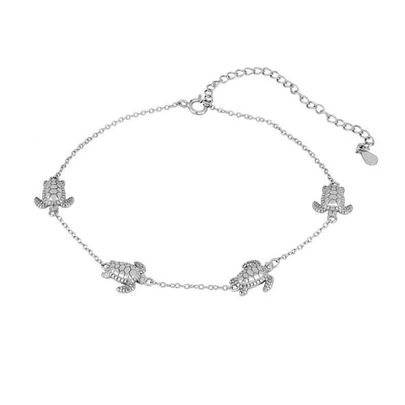 Bracelet de cheville en argent sterling S925