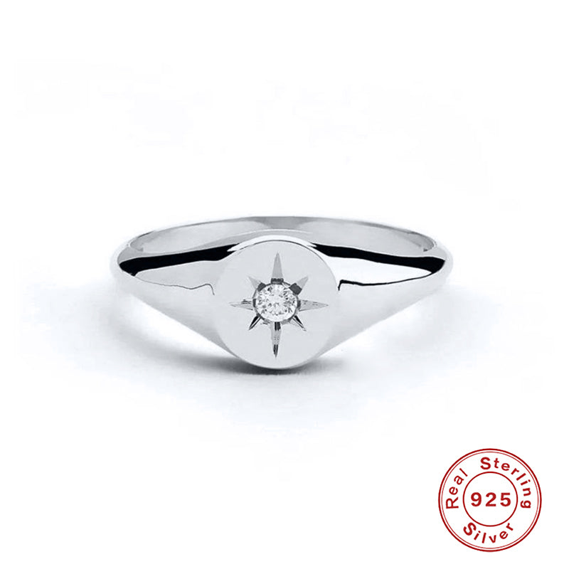 bagues colorées en argent Sterling S925