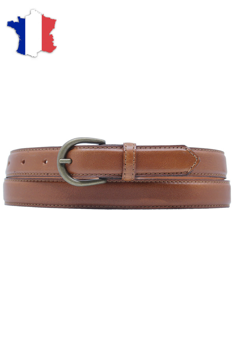 Ceinture en cuir de vachette 25mm ajustable