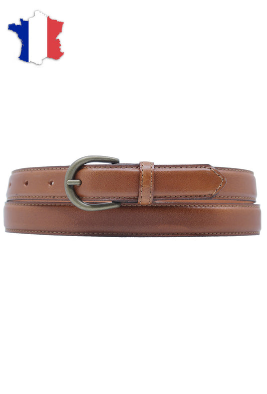 Ceinture en cuir de vachette 25mm ajustable