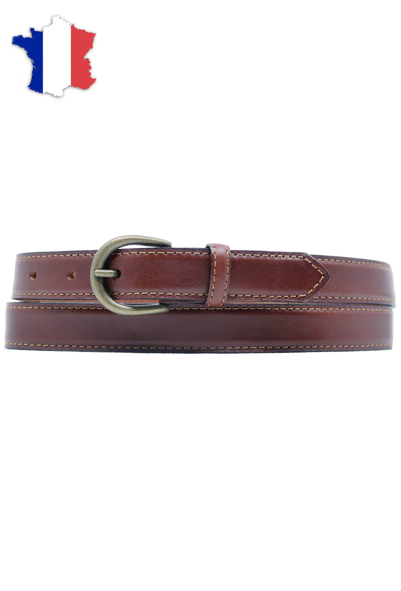 Ceinture en cuir de vachette 25mm ajustable