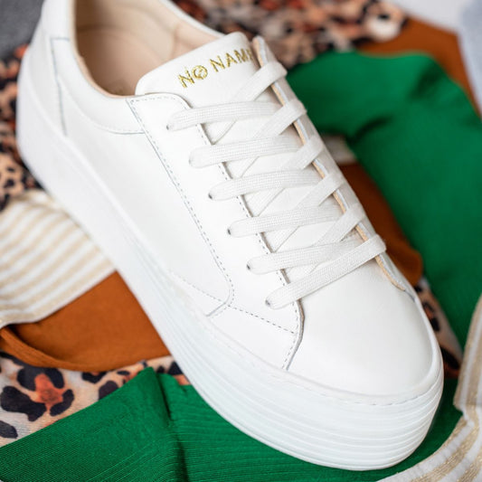 Baskets No name SPICE SNEAKER - LAMBSKIN - WHITE