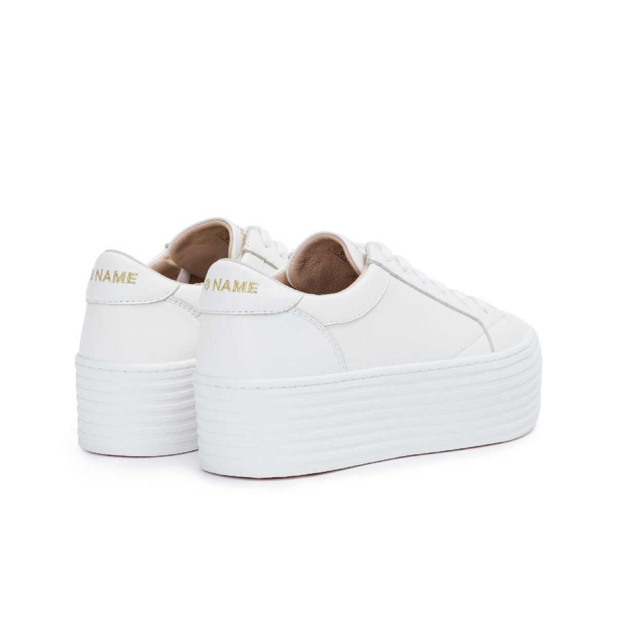 Baskets No name SPICE SNEAKER - LAMBSKIN - WHITE